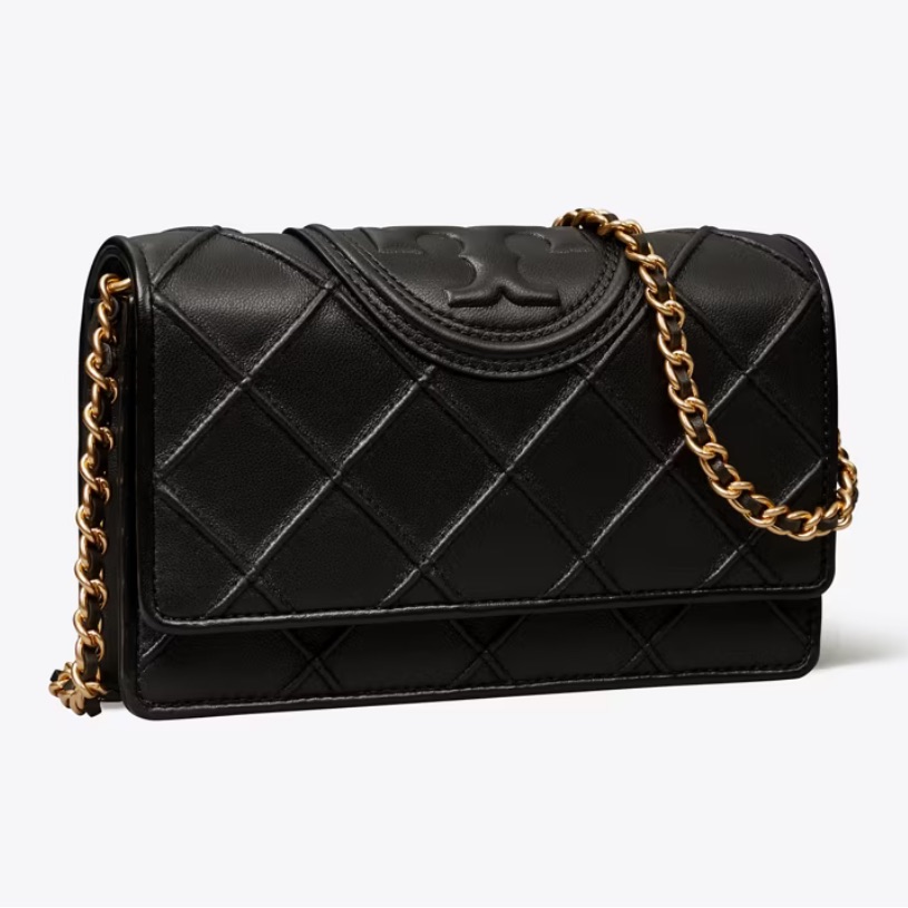 Tory Burch Black Fleming Soft Crossbody Quilted Bag